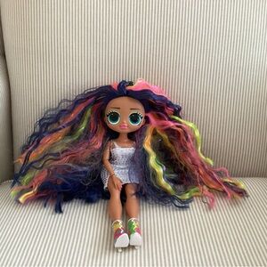 Colorful Fashion Doll with Multicolor Hair